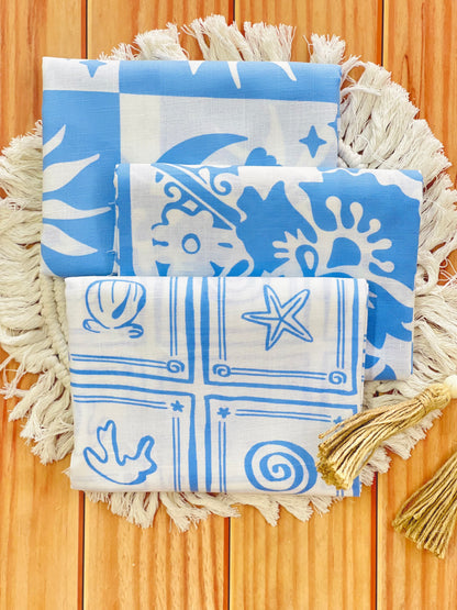 Printed Linen Santorini Breeze