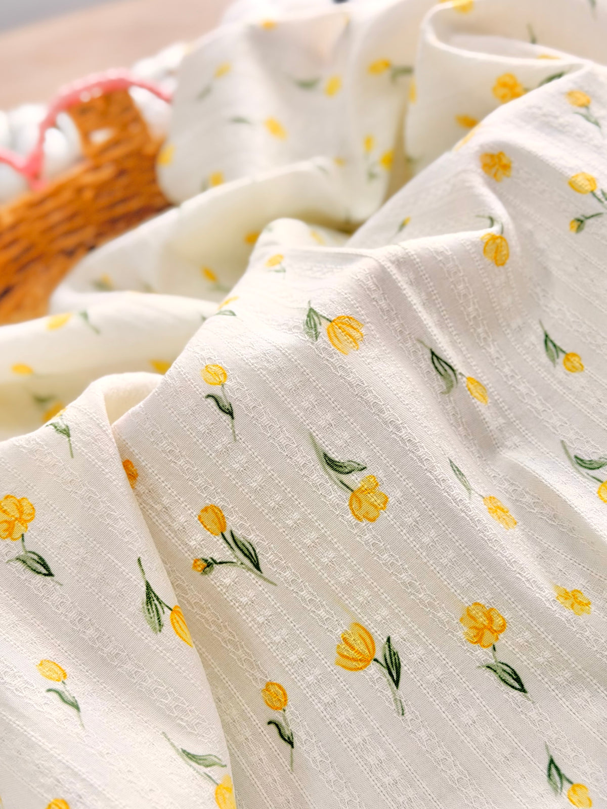 Embroidered Cotton Buttercup