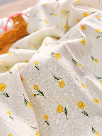 Embroidered Cotton Buttercup
