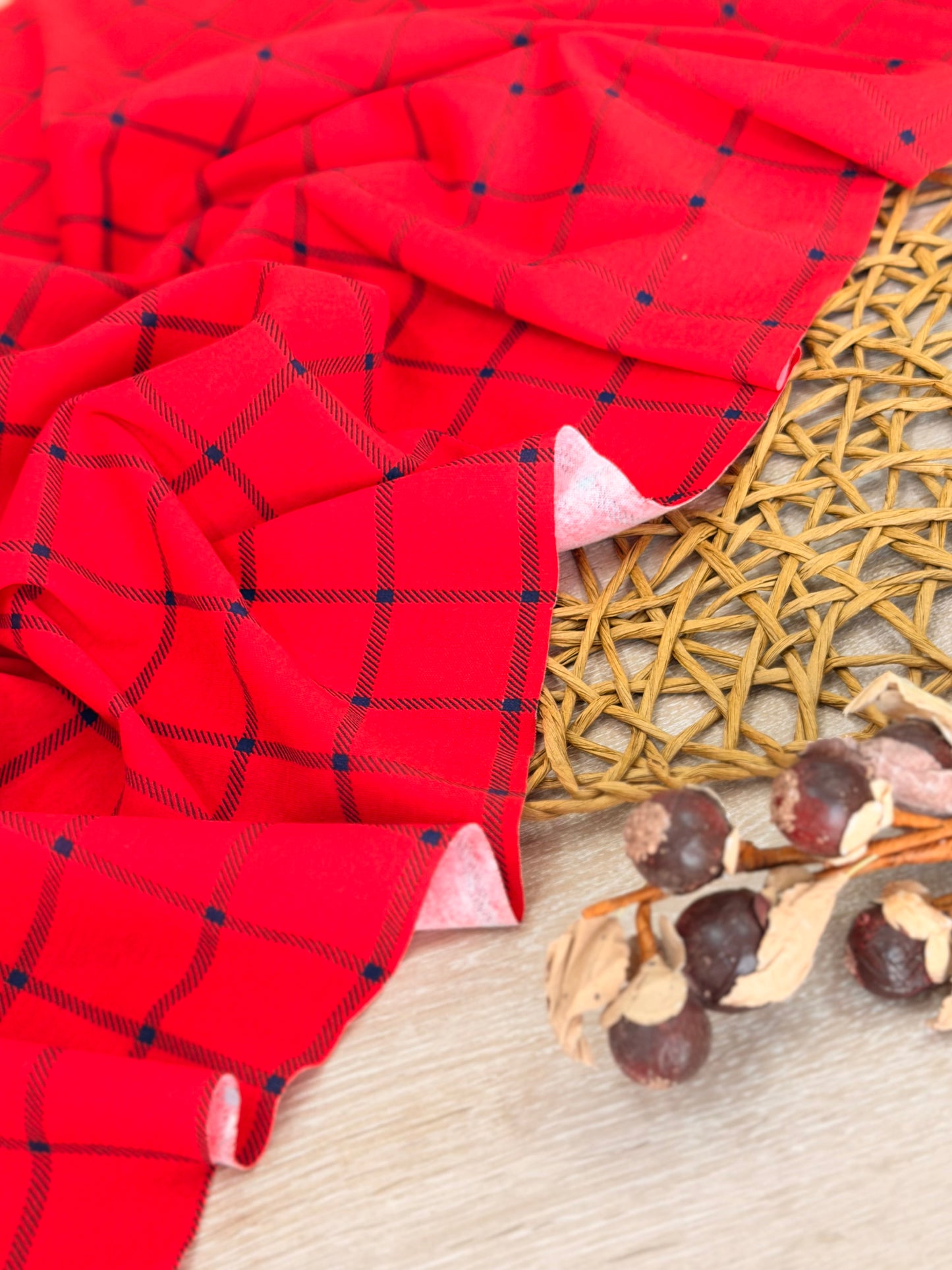 Interlock Plaid Classic Red