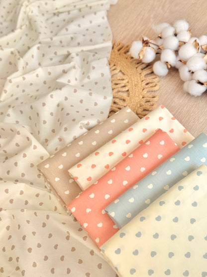 Cotton Twill Pastel Hearts