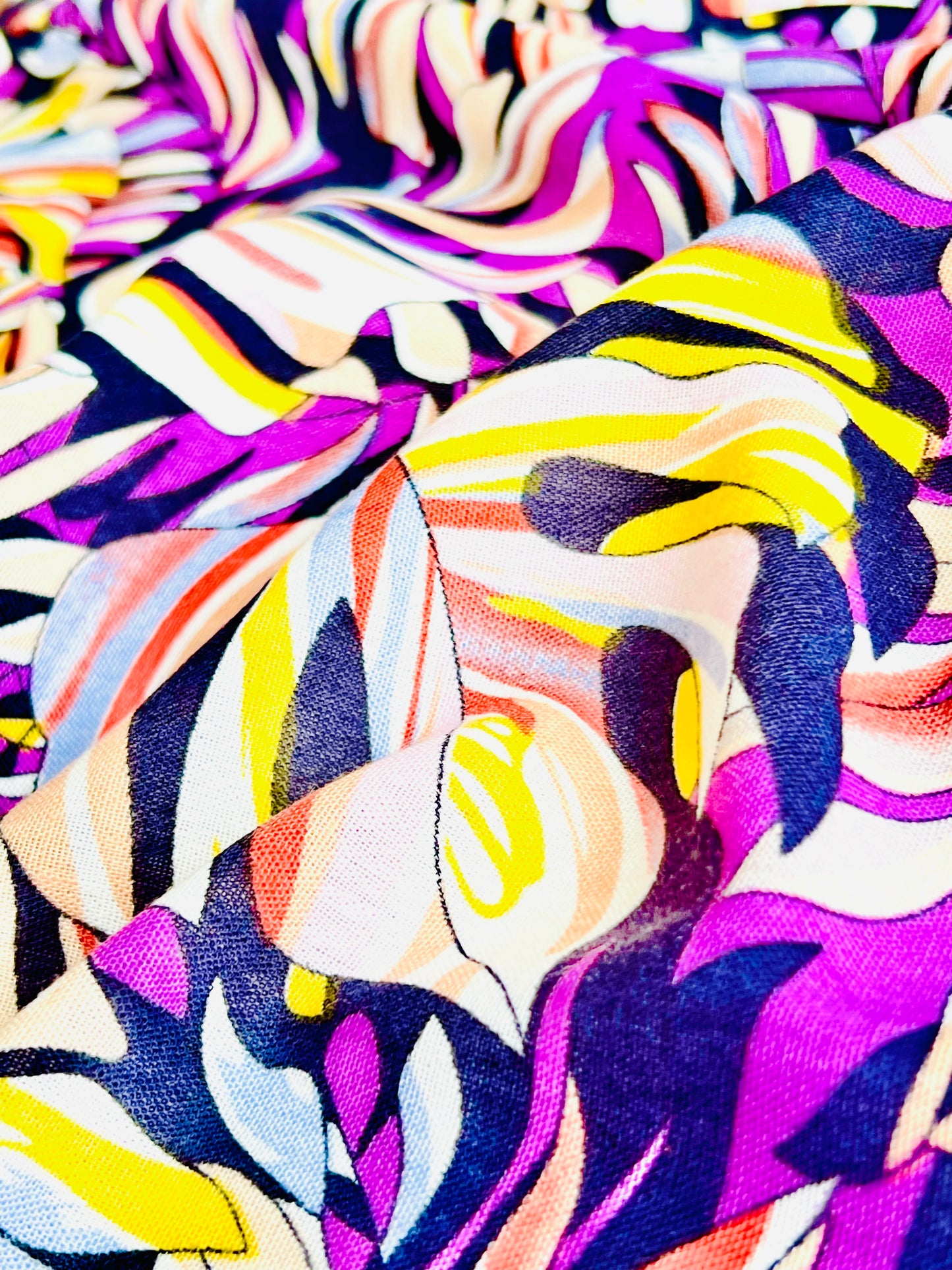 Printed Linen Colorful Sahara