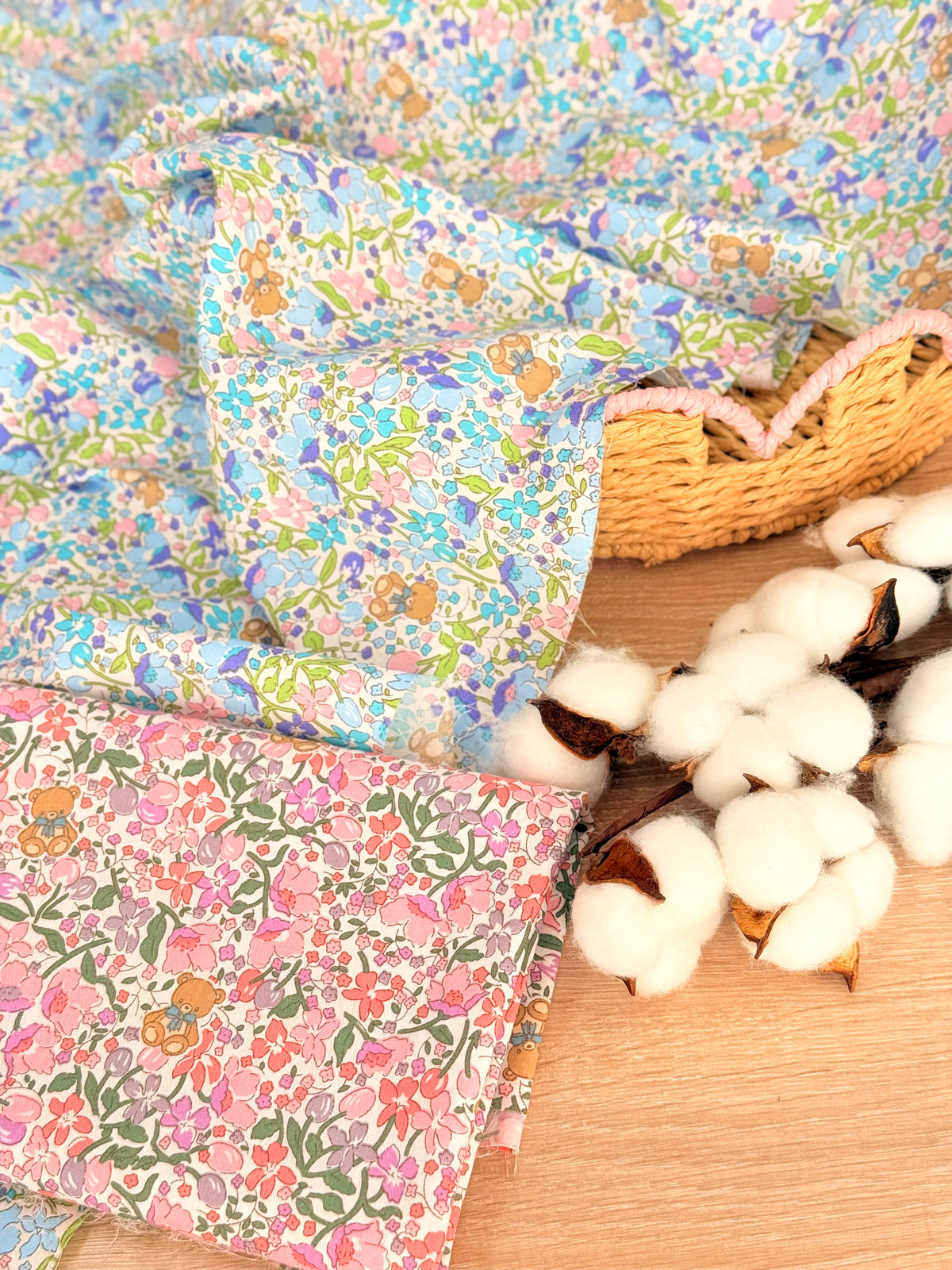 Cotton Twill Teddy Meadow