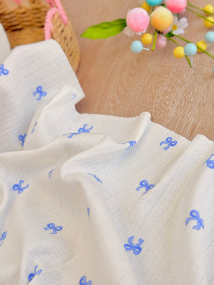 Printed Cotton Jersey Little Bows