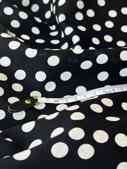 Printed Linen Small Dot