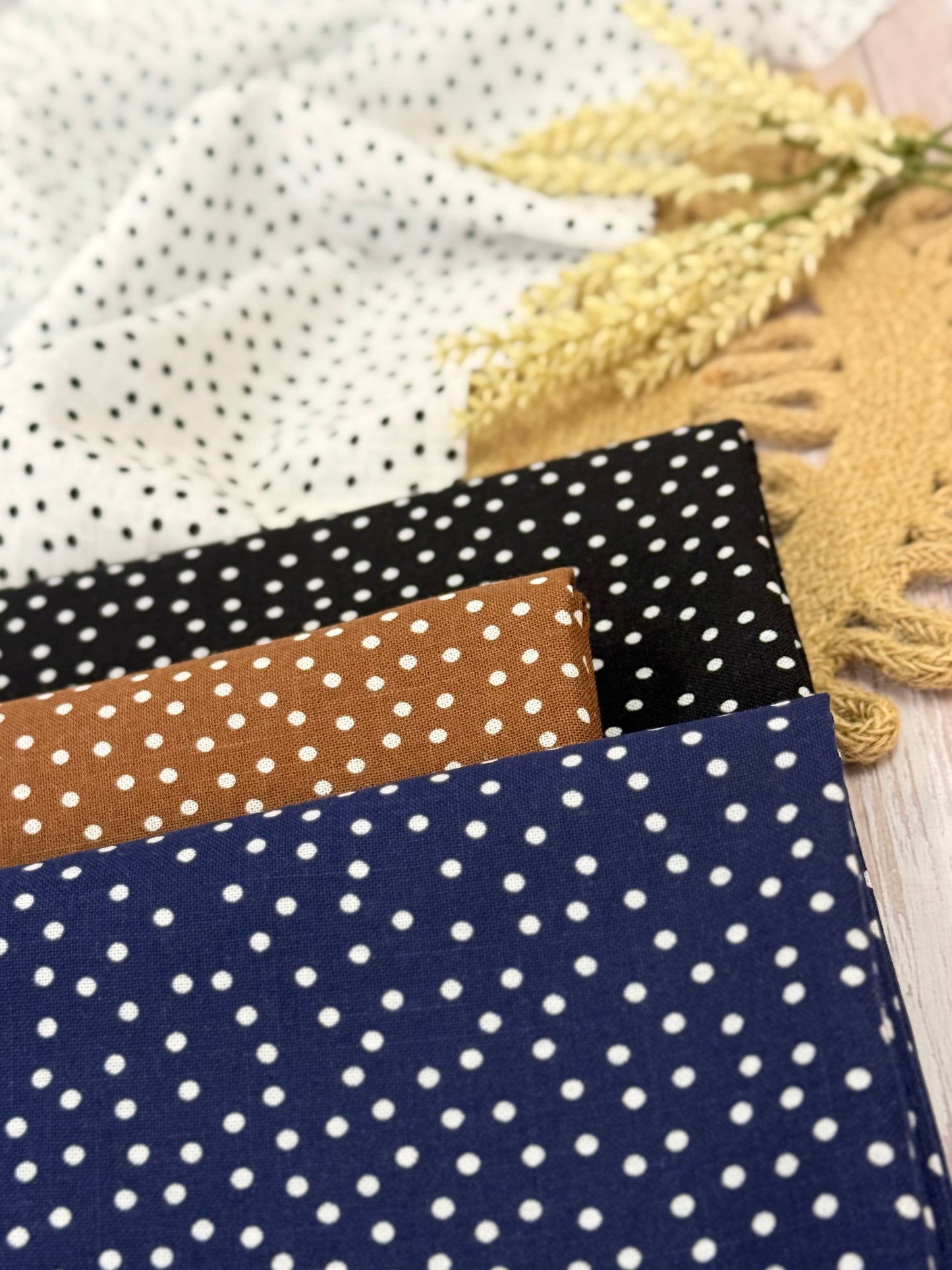 Printed Linen Polka Atelier