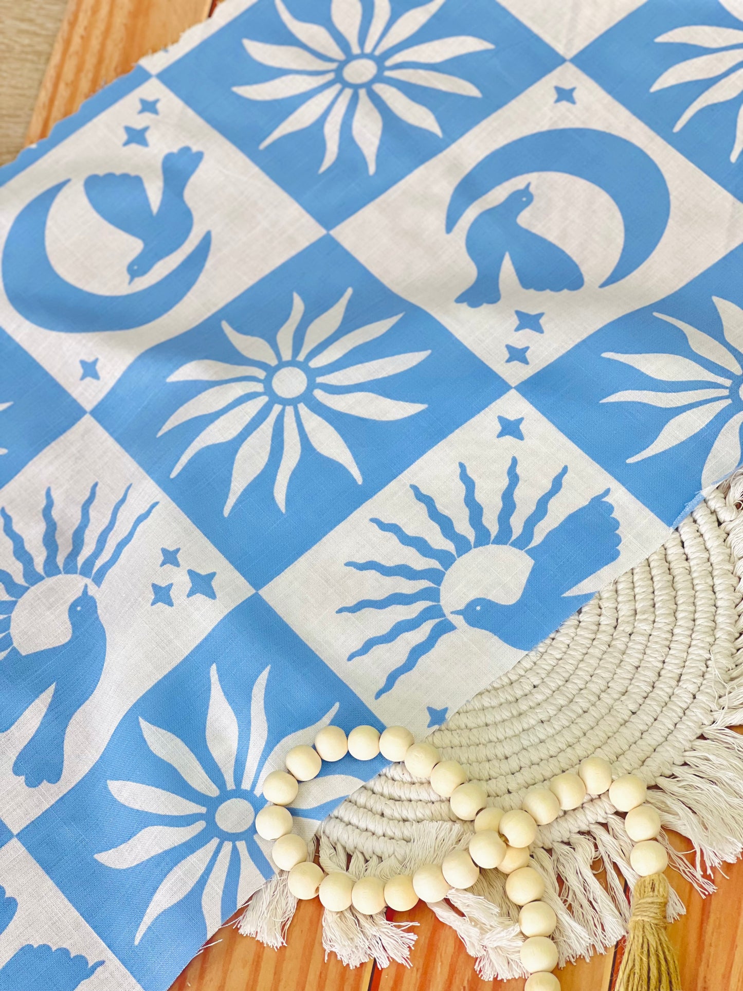 Printed Linen Santorini Breeze