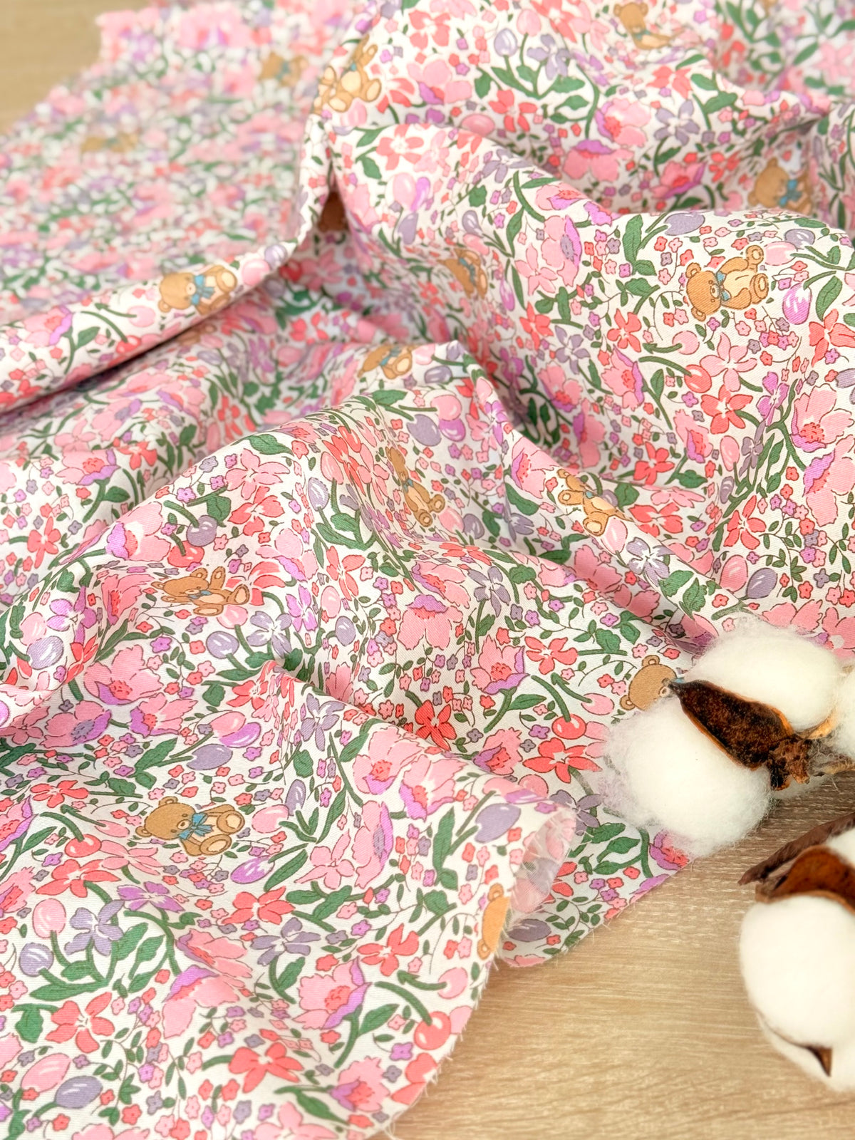 Cotton Twill Teddy Meadow