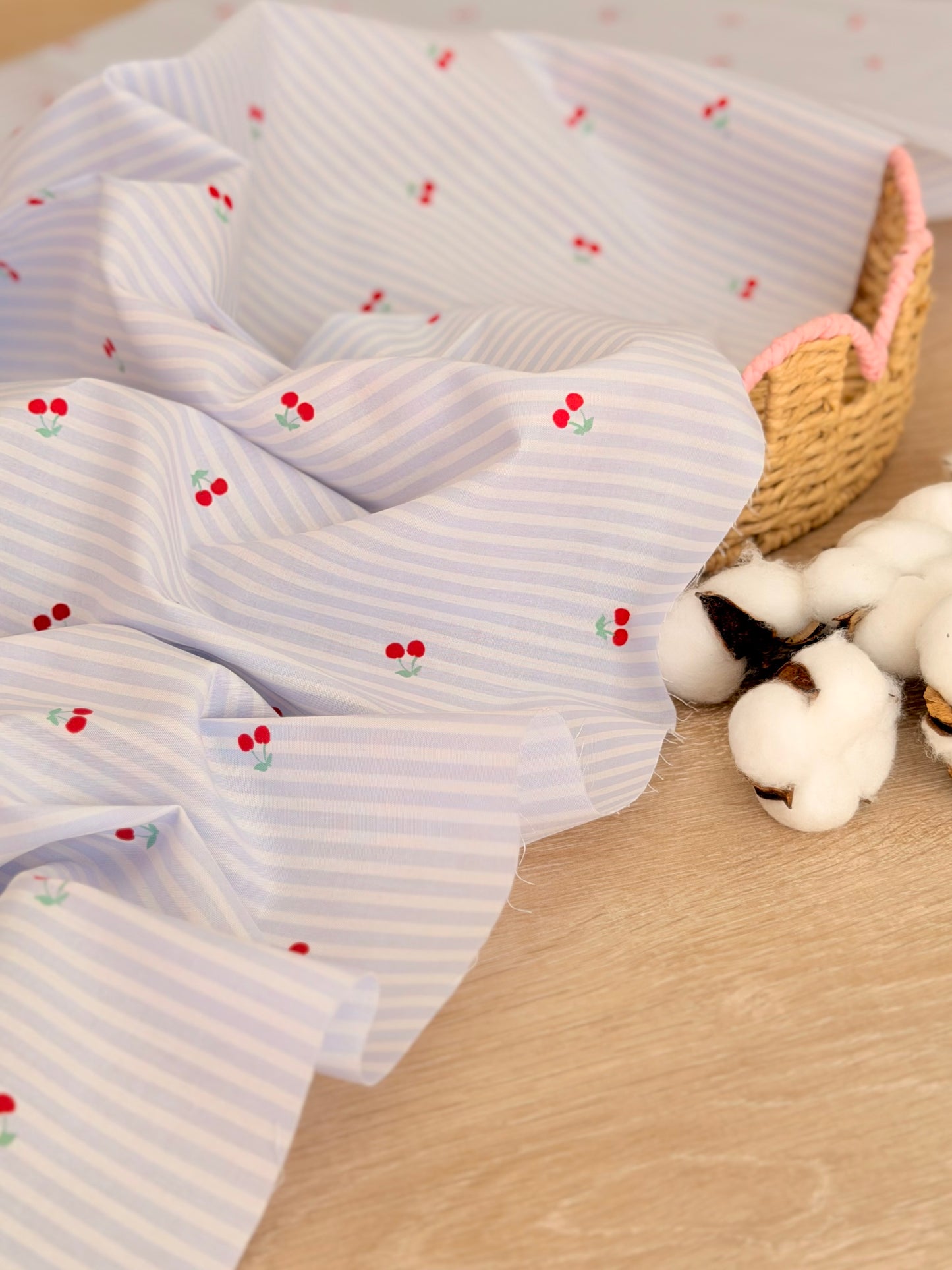 Printed Cotton Cherry Lane