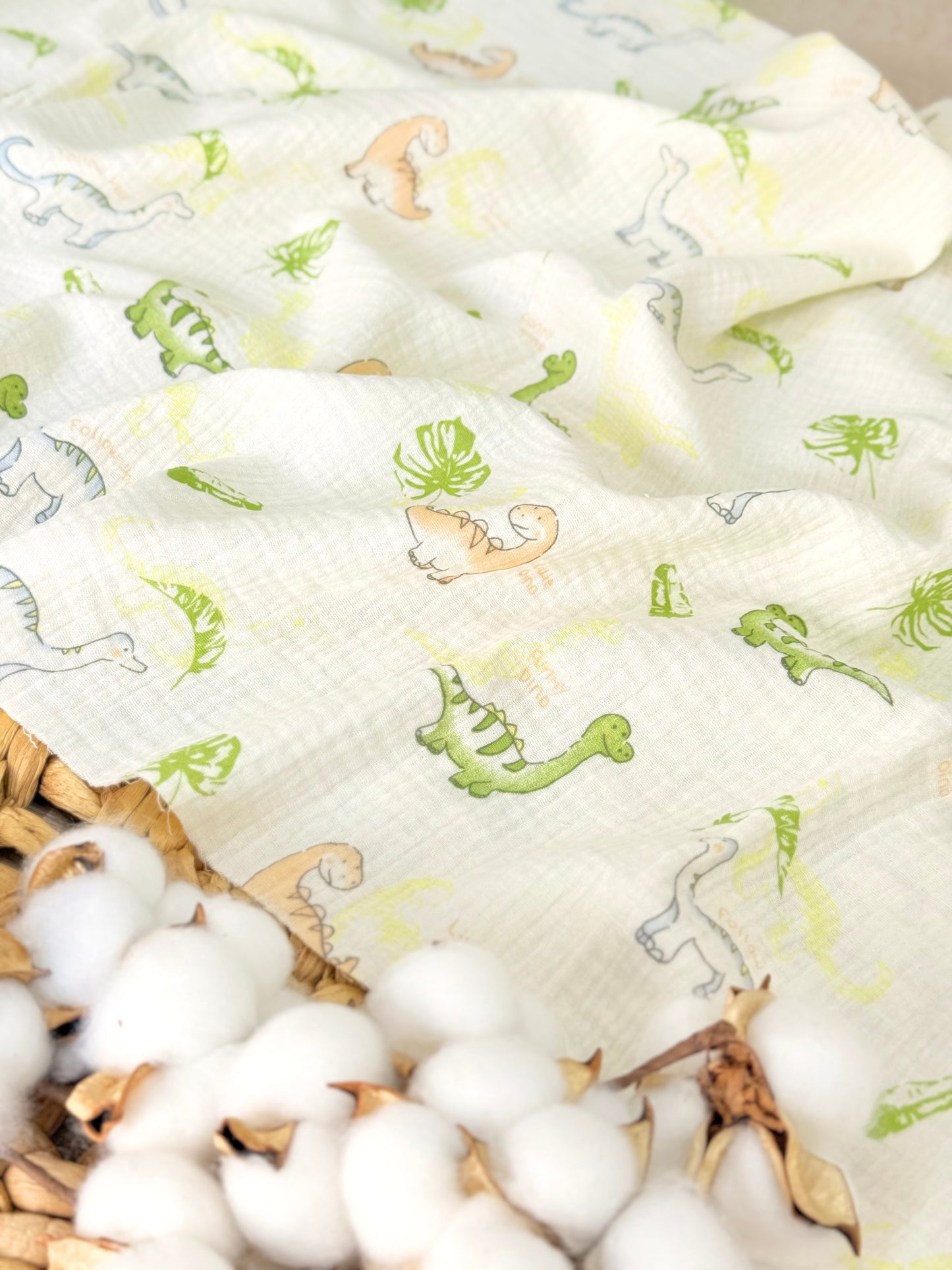 Muselina Little Dinos