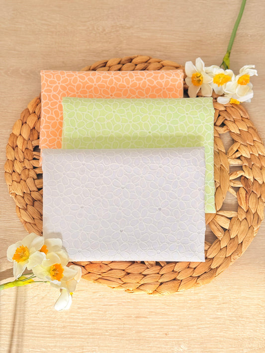 Printed Holl Out Cotton Spring Petals