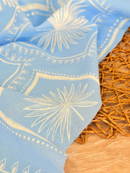 Printed Linen Palm Postcards
