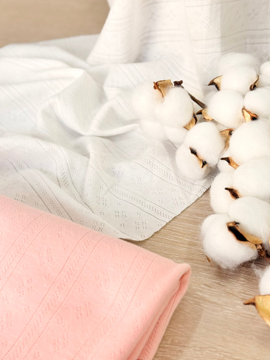 Cotton Jersey Stripes & Diamonds