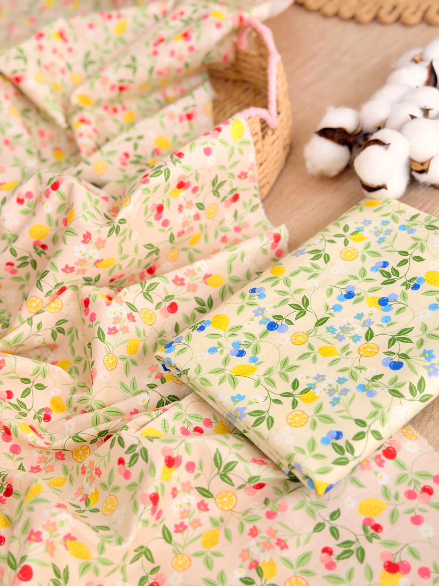 Cotton Twill Citrus Garden