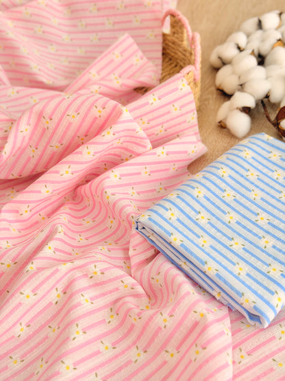 Embroidered Cotton Daisy Lane