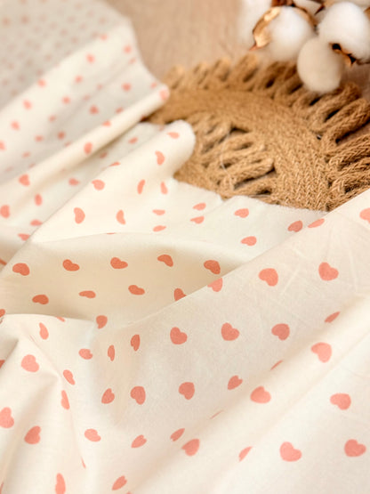 Cotton Twill Pastel Hearts