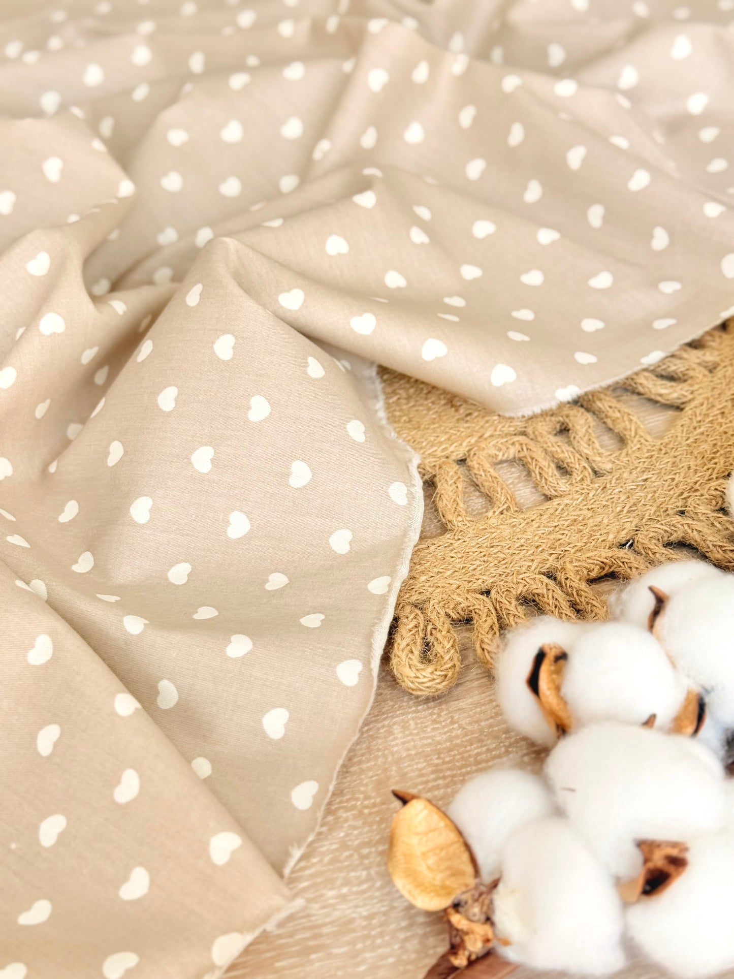 Cotton Twill Pastel Hearts