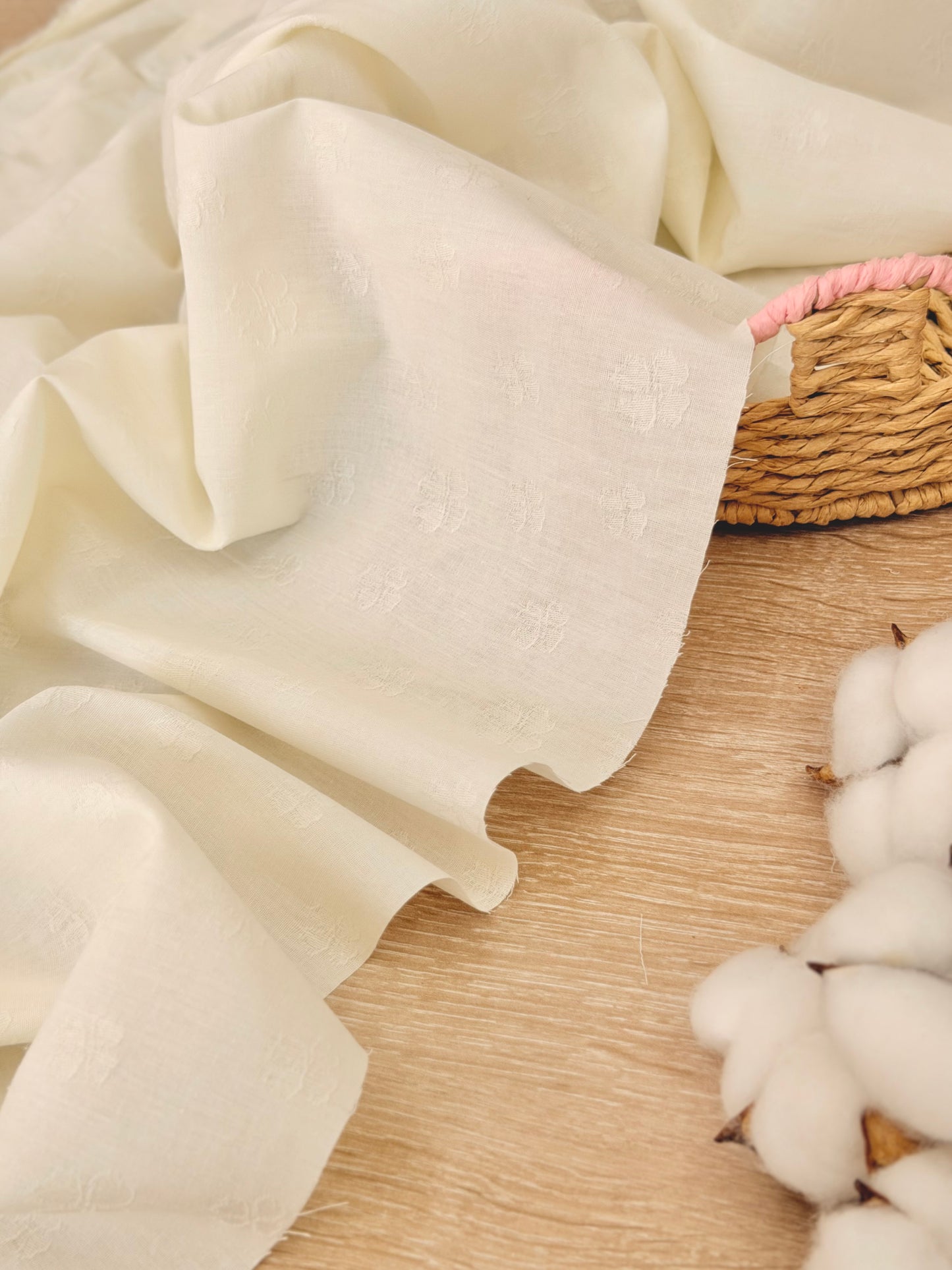 Embroidered Cotton Sprigs