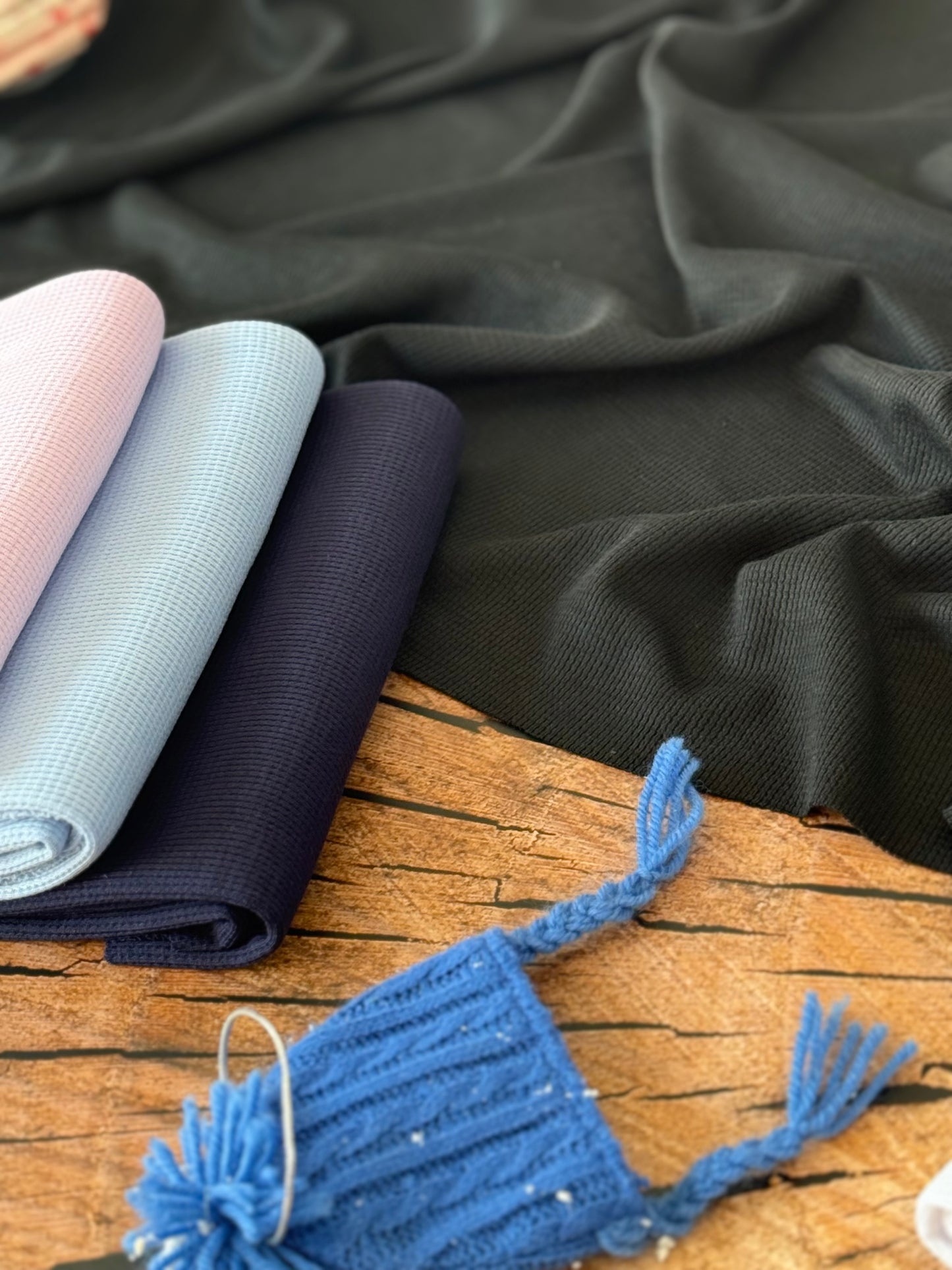 Mini Waffle Stretch Fabric