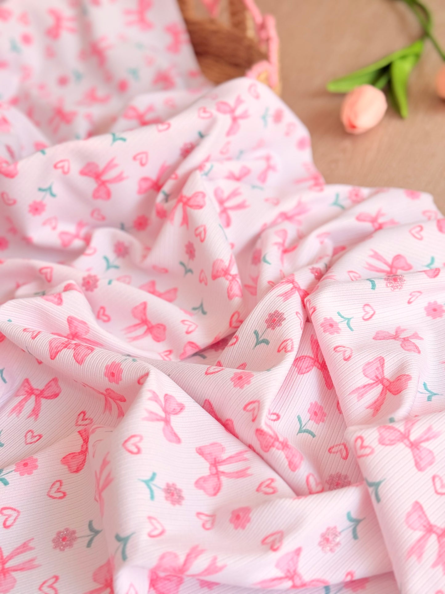 Printed Rib Sweet Bow Garden