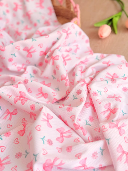 Printed Rib Sweet Bow Garden