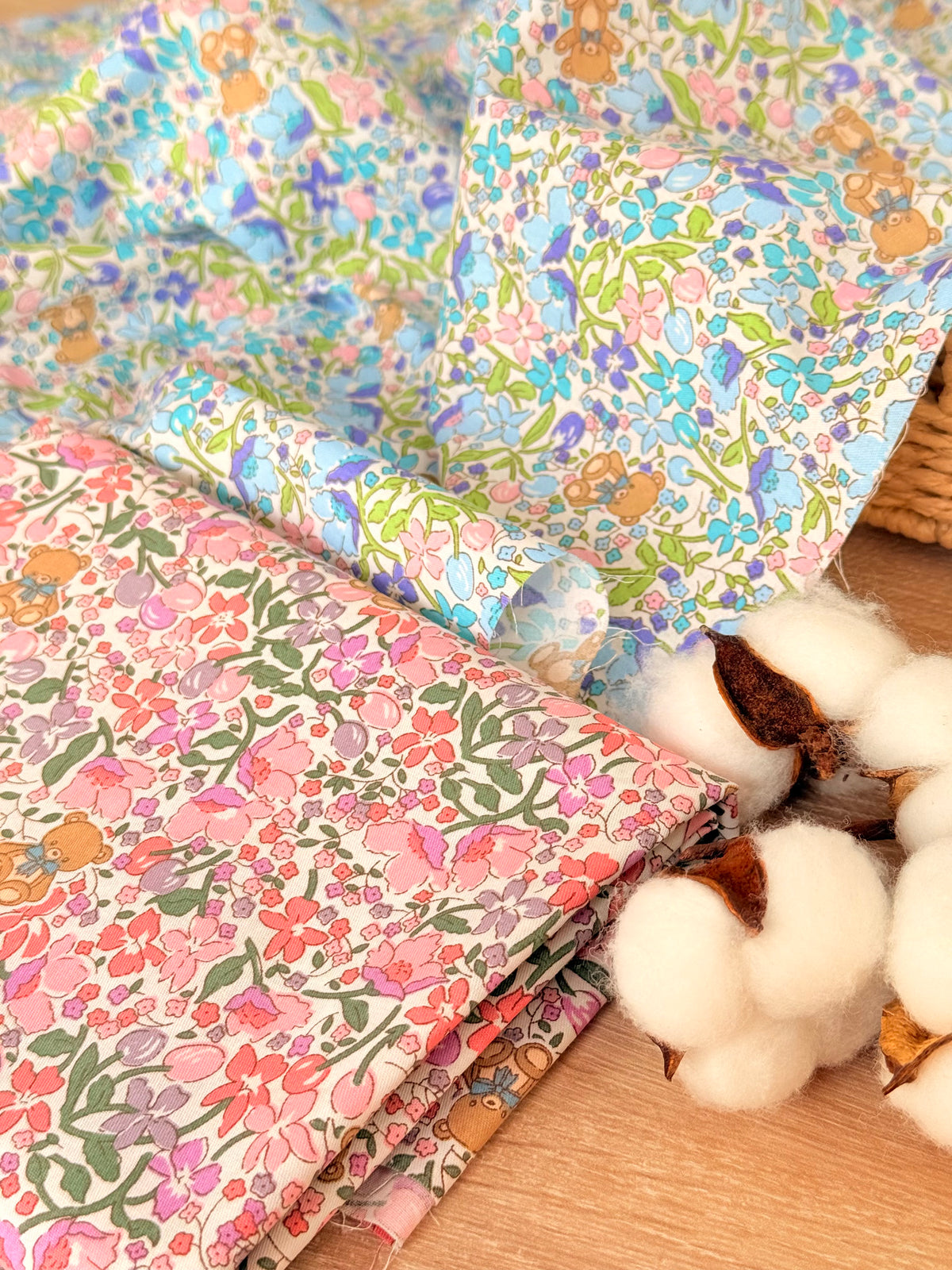 Cotton Twill Teddy Meadow