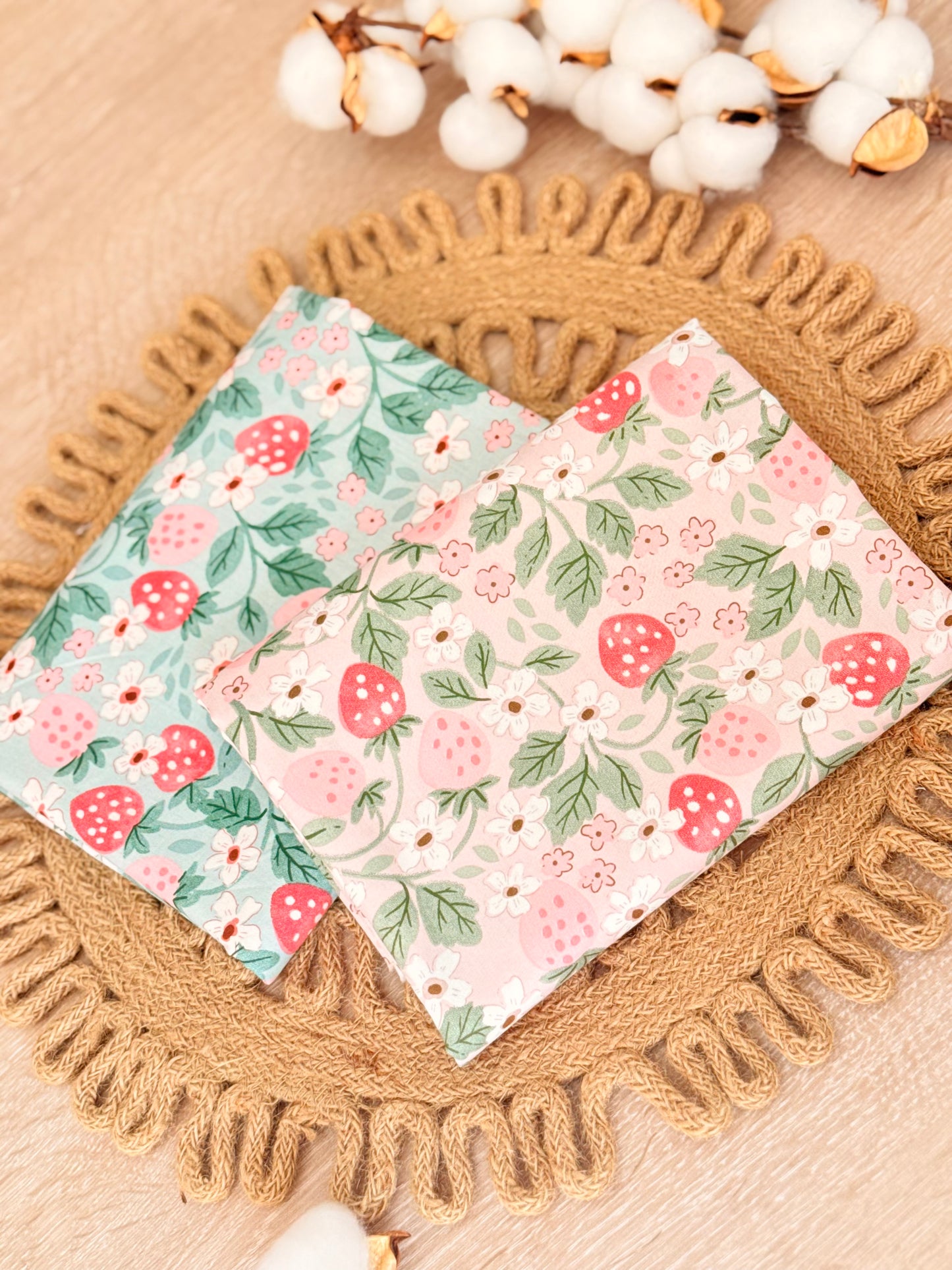 Cotton Twill Strawberry Fields