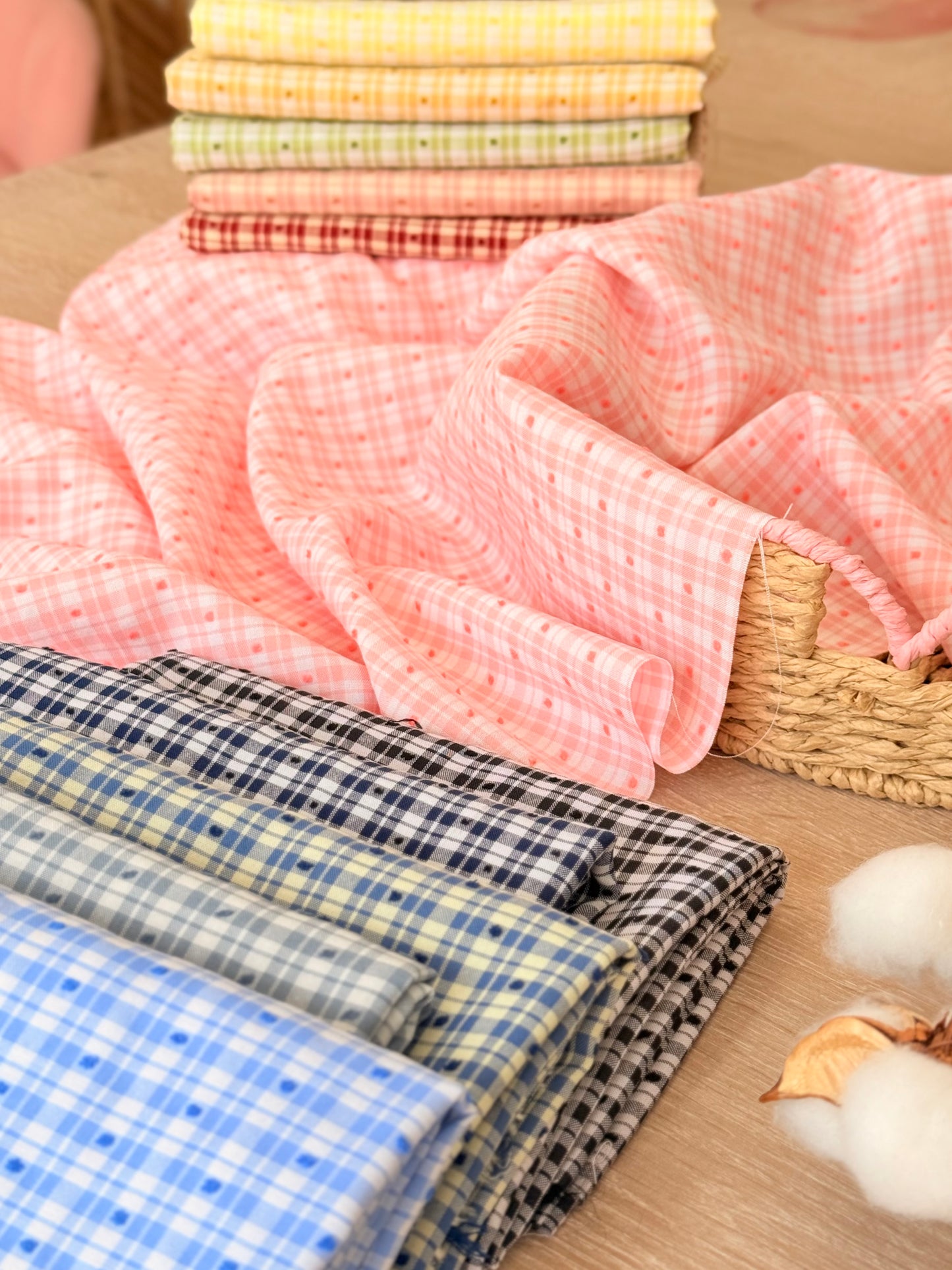 Plumeti Cotton Vichy | Algodón Plumeti