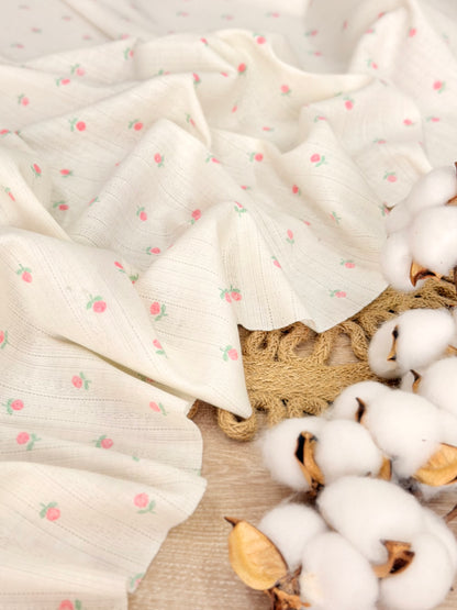 Printed Cotton Jersey Blush Petals