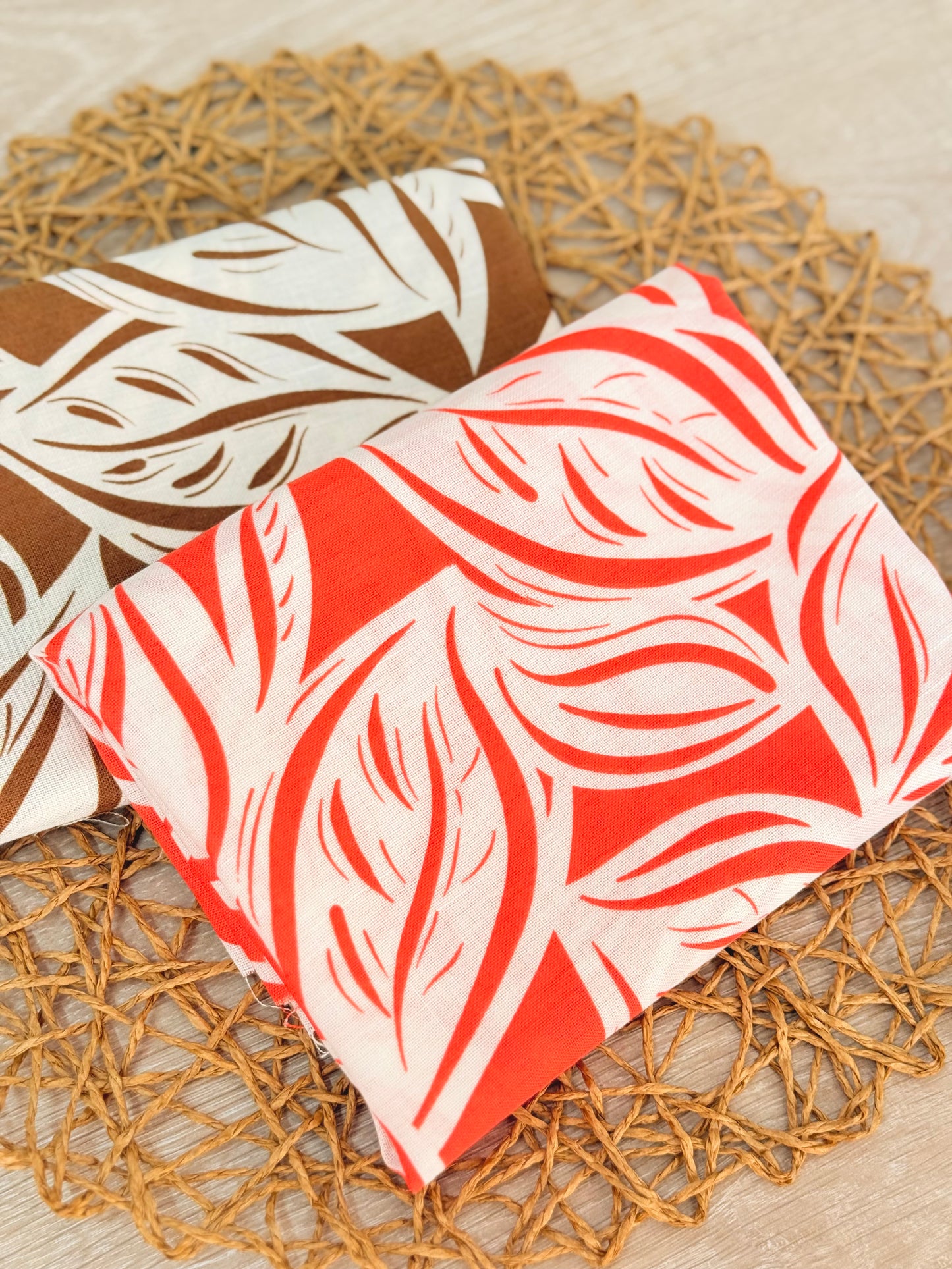 Printed Linen Tropical Trace