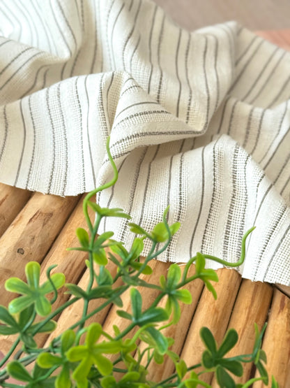 Artisanal Printed Linen Stripes 02