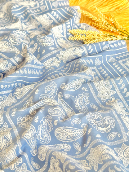 Printed Linen Heritage Paisley