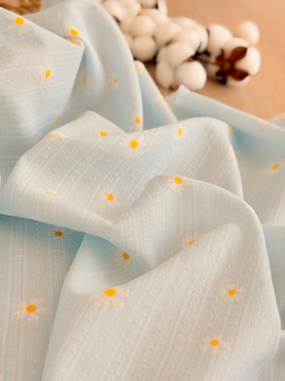 Embroidered Cotton Daisy Blush