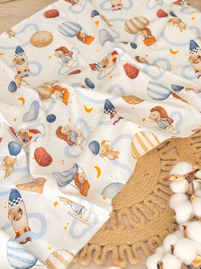 Cotton Twill Space Friends