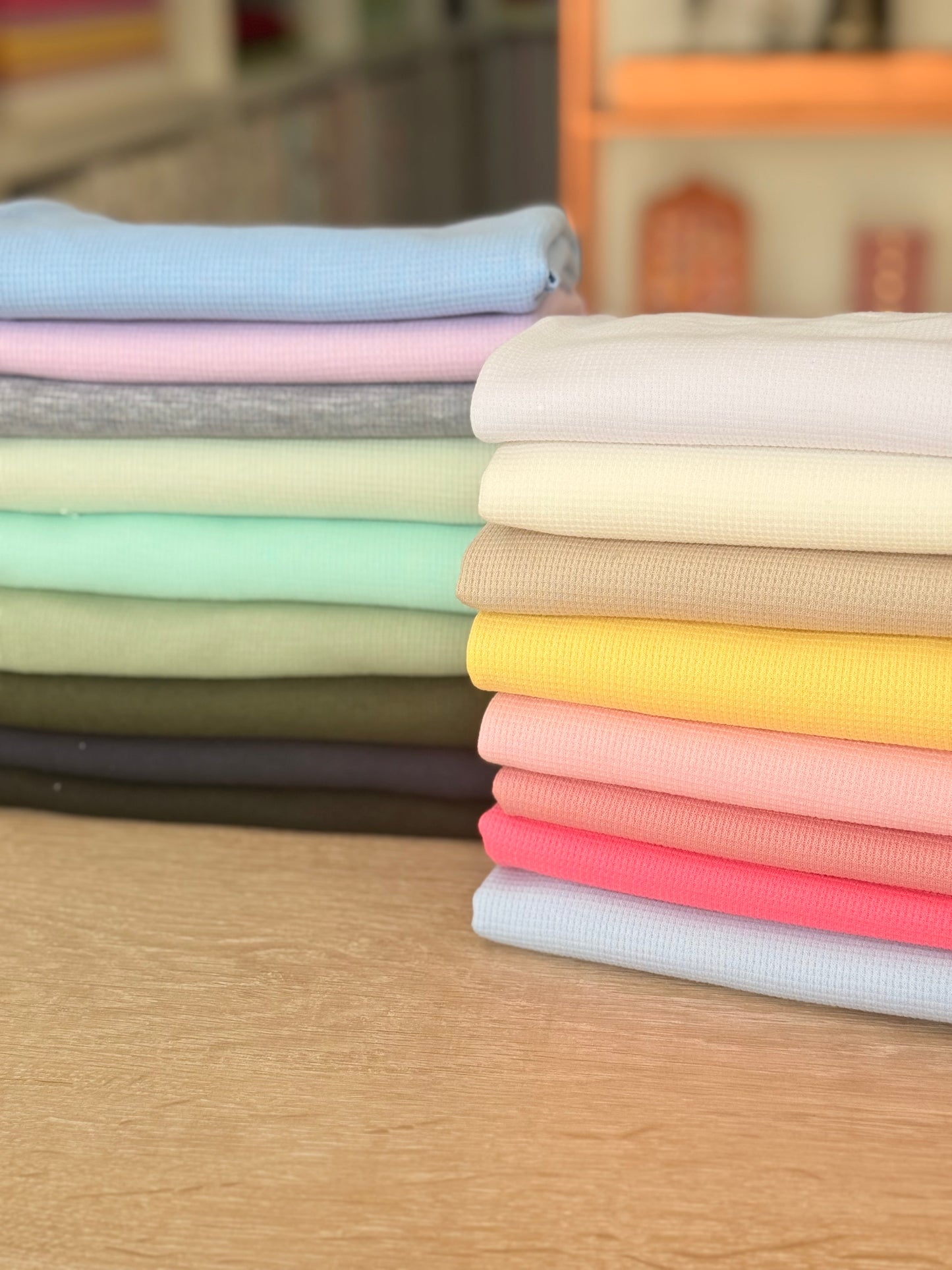 Mini Waffle Stretch Fabric
