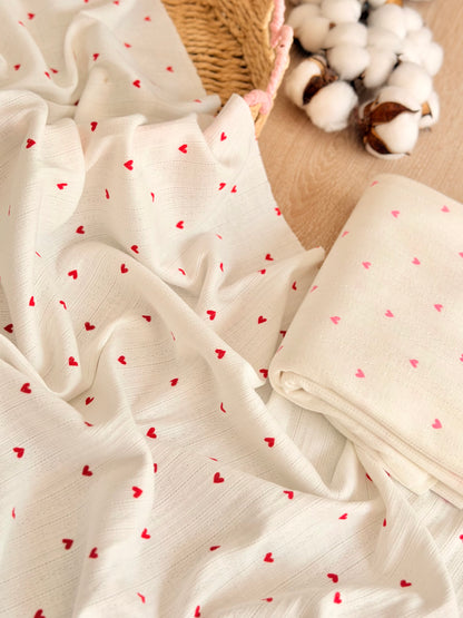 Printed Cotton Jersey Sweetheart Dots