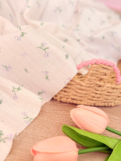 Printed Cotton Jersey Petite Meadow