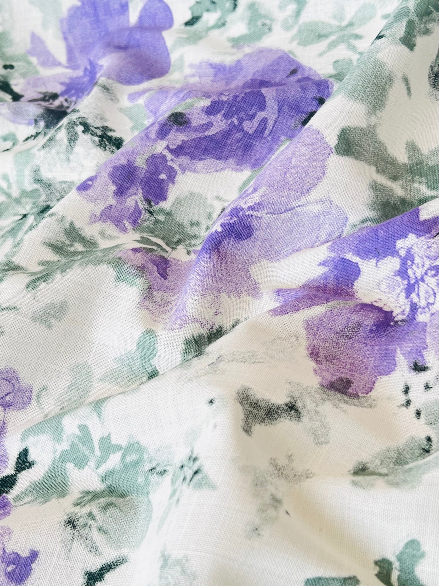 Printed Linen Begonia