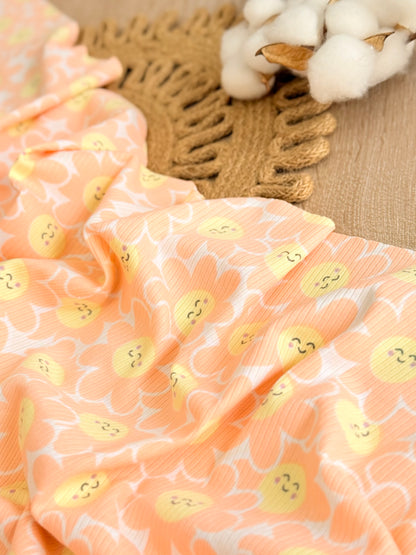 Printed Rib Happy Bloom