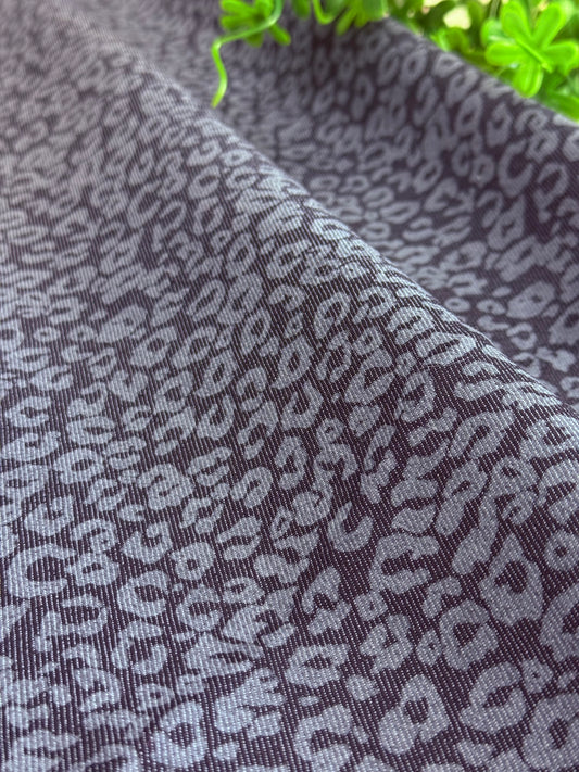 Printed Denim Shadow Leopard