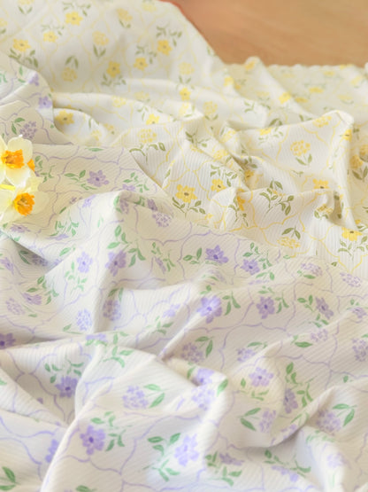 Printed Rib Morning Bloom