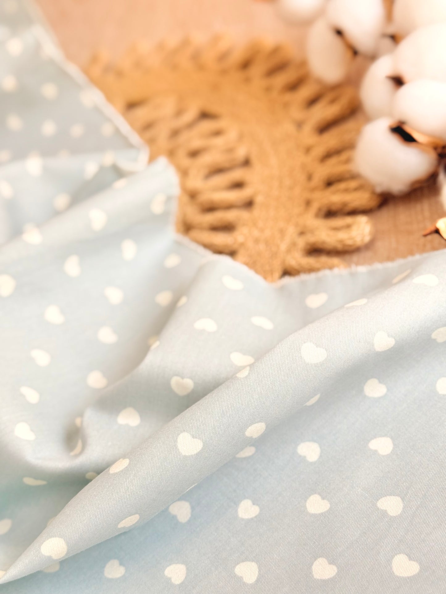 Cotton Twill Pastel Hearts