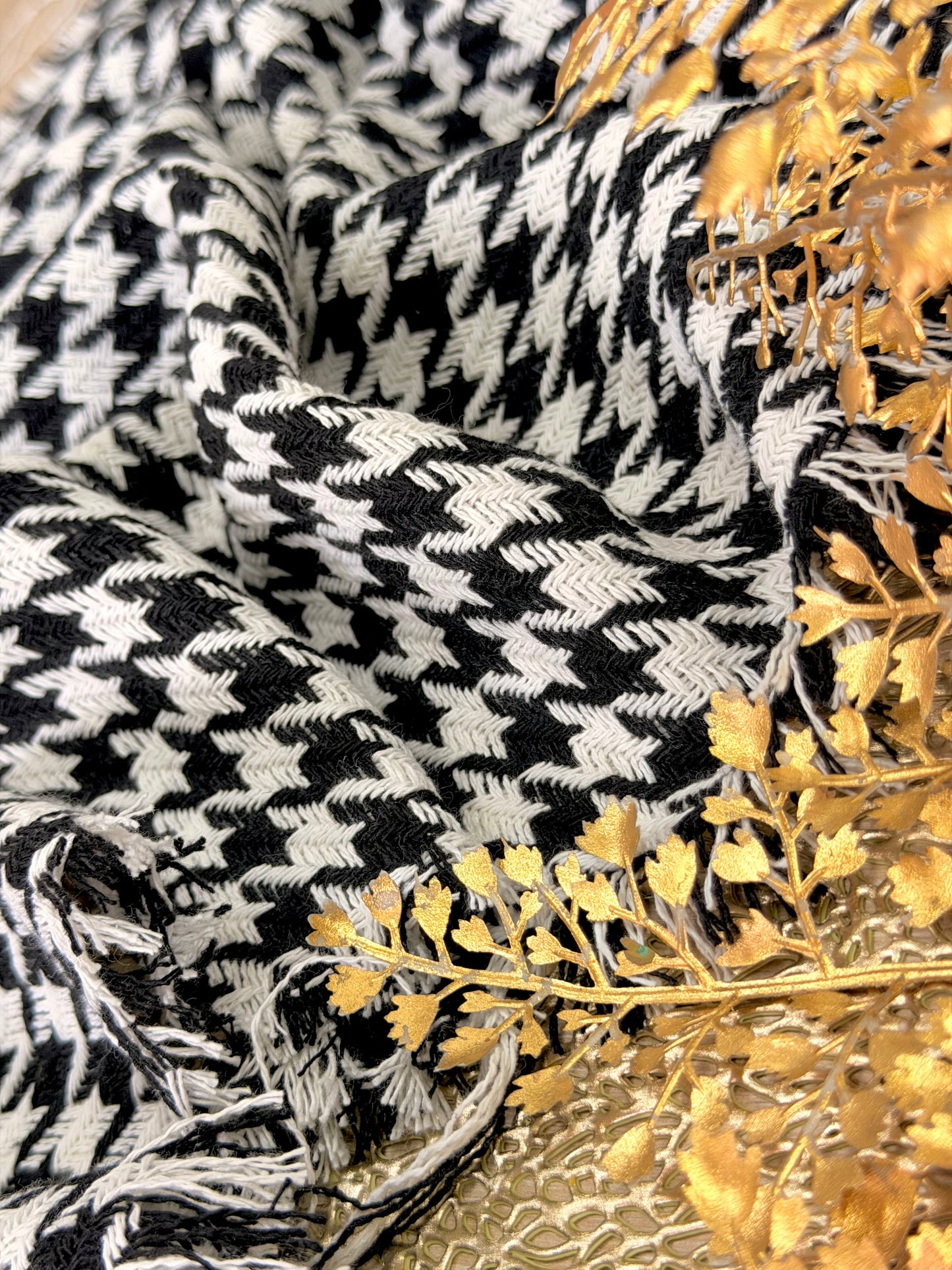 Tweed Houndstooth Noir
