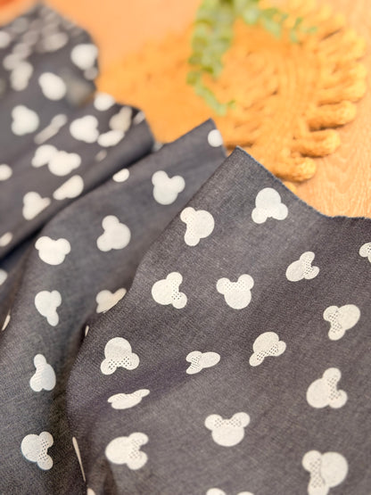 Printed Denim Mini Mouse