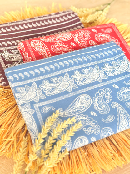 Printed Linen Heritage Paisley