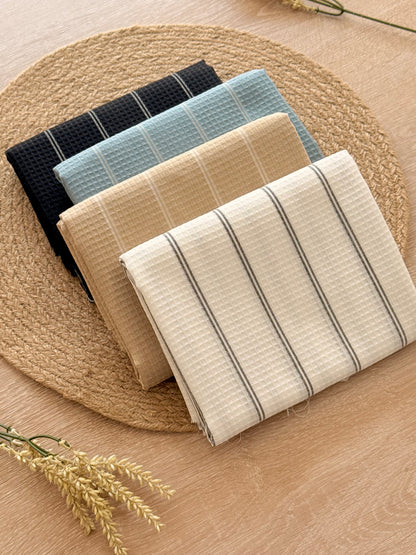 Waffle Fabric Coastal Texture