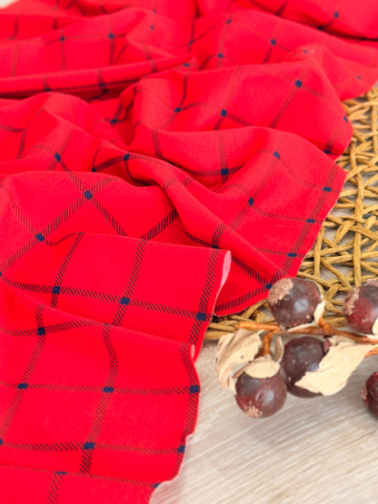 Interlock Plaid Classic Red