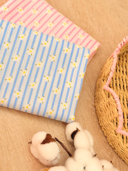 Embroidered Cotton Daisy Lane