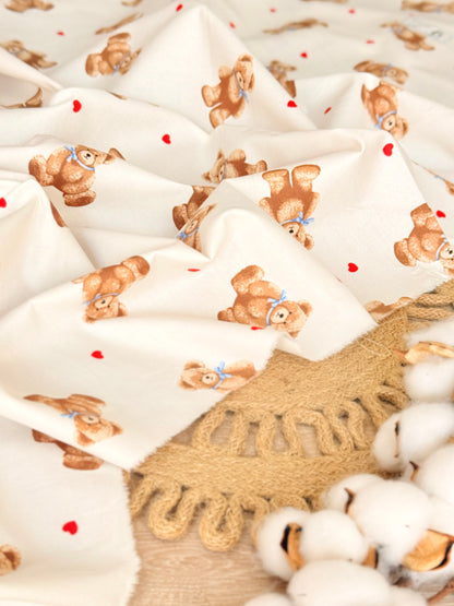 Cotton Twill Teddy Hugs