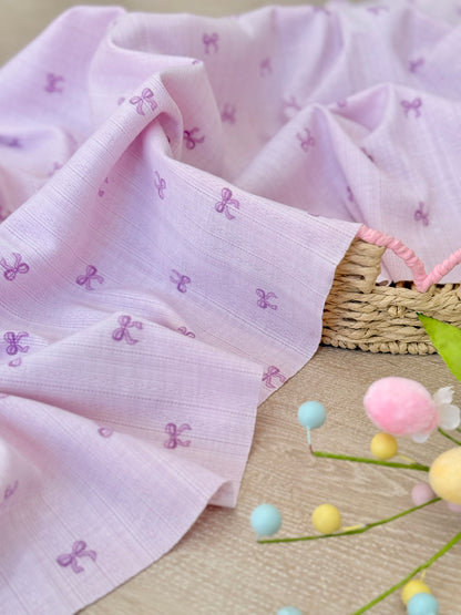 Printed Cotton Jersey Little Bows